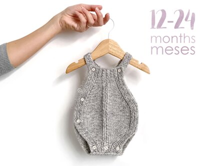 12-24 months - TWISTY Baby Knitted Romper Pattern