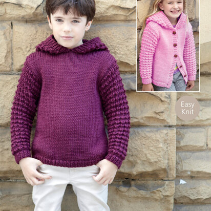 Hand-Knit Danbury Hooded Sweater Jacket – Lion Brand Yarn