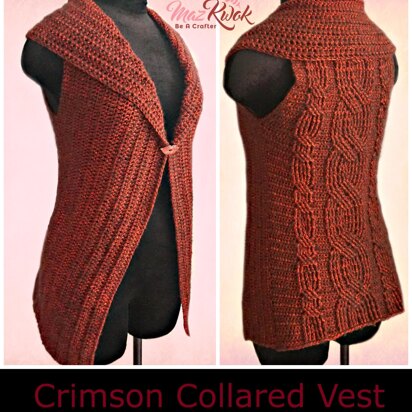 Crimson Collared Vest