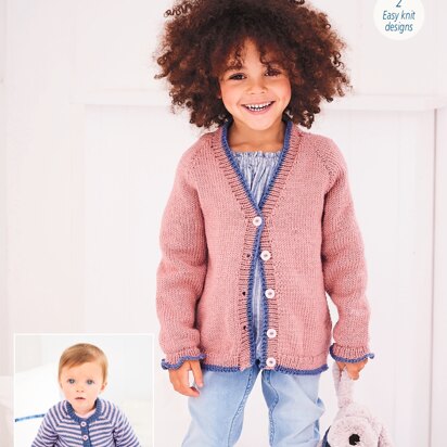 Cardigans in Stylecraft Bambino DK - 9602 - Downloadable PDF