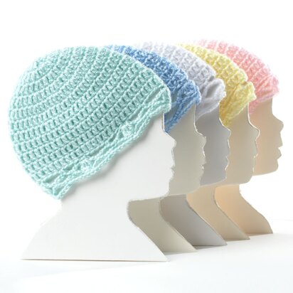 Crochet Baby Hat in Bernat Softee Baby Solids