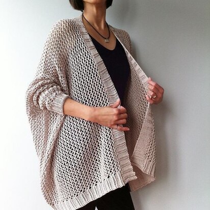 Angelina - easy trendy cardigan (knit)