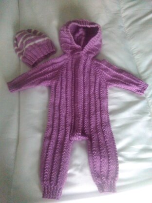 All in one Hooded Romper