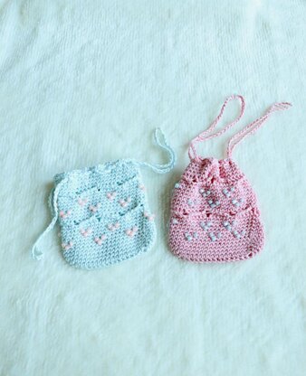 Beaded Mini Drawstring Pouch