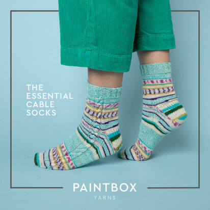 The Essential Cable Socks - Free Knitting Pattern in Paintbox Yarns Socks