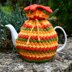 Springtime Flowers 4 Cup Teapot Cosy Knitting Pattern
