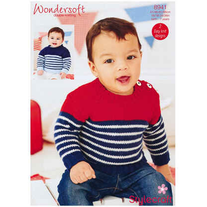 Baby Boy's Jumper in Stylecraft Wondersoft DK - 8941