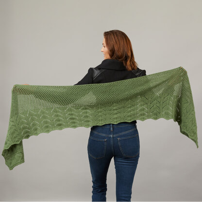 1369 Smitten - Shawl Knitting Pattern for Women in Valley Yarns Wachusett