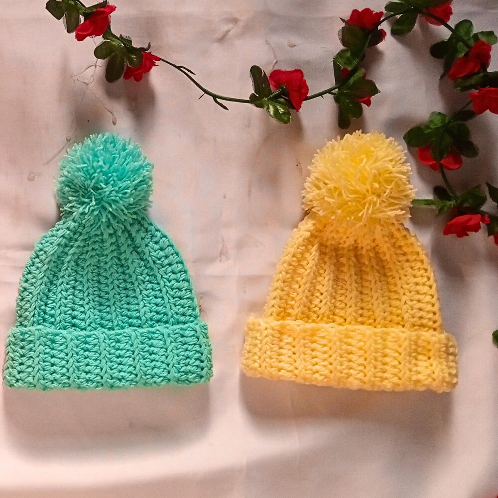 Quick and Easy Crochet Baby Hat All size crochet baby beanie