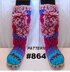 864- Multicolor Pinkish Boot Slippers
