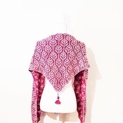 Josie's garden shawl - knitting pattern