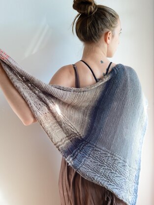 Delicate Blush Shawl