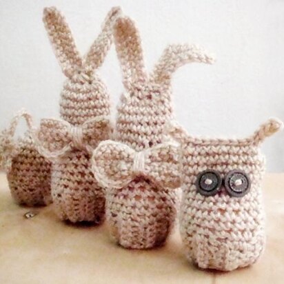 Easter Egg Covers-Bunny, Owl and Flower