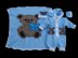 Teddy Baby Hooded Pram Set