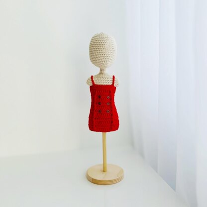 Crochet doll clothes, amigurumi doll clothes, doll outfit, Marine Vibe