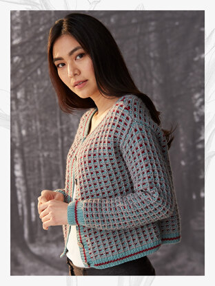 "Eleanor Cardigan" - Cardigan Knitting Pattern For Women in Willow and Lark Nest