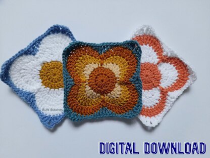 Retro Flower Block