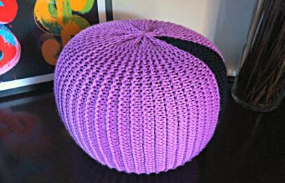 Lilac Pouf Foot Stool Pattern