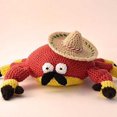 Crab Crochet Pattern, Crab Amigurumi, Sombrero Crab Pattern