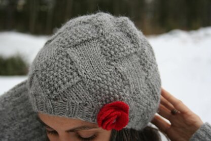 Entrelac Winter Hat