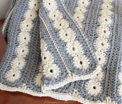 Oyster Bay Afghan Blanket UK TERMS 3652