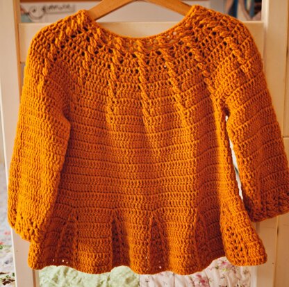 Cable Cardigan with Pleats