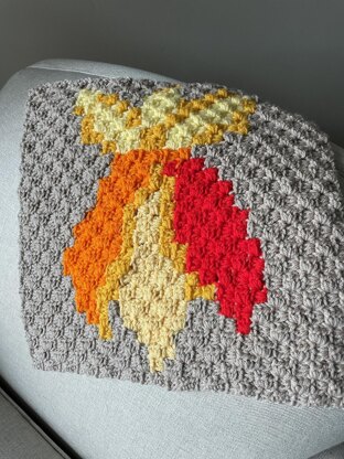 Ornamental Corn C2C Blanket Square
