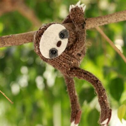 Snuggly Sloth Toy - knitting pattern
