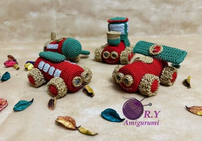 Amigurumi Recycle mini happy engines