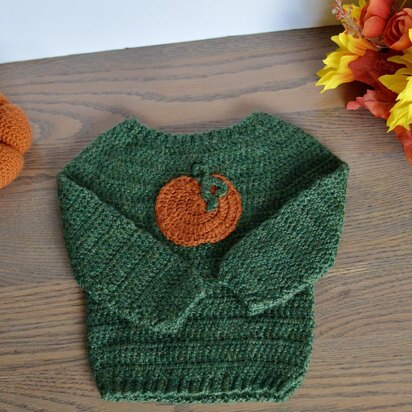 Fall Pumpkin Baby Pullover