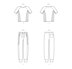 New Look Men's Knit Top and Pants N6760 - Paper Pattern, Size A (S-M-L-XL-XXL)