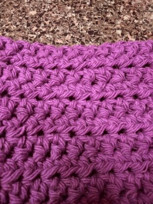 Half double crochet washcloth