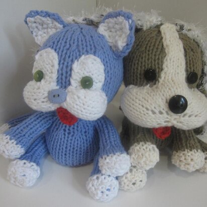 Knitkinz Cat & Dog - for Your Office