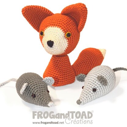 Forest Animals Fox Owl Squirrel Acorn Mice Mouse Amigurumi Crochet Chibi Collection - FROGandTOAD Créations