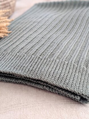 Laurel Knit-Look Blanket