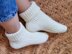 Warm unisex crochet socks with adjustable size pattern S1