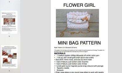 Mini Bag for a Flower Girl