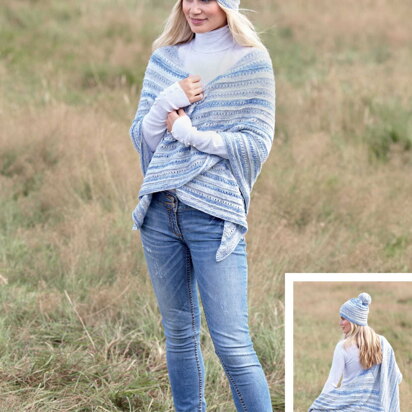 Shawls & Hats Knitted in King Cole Drifter 4ply - 5556 - Downloadable PDF