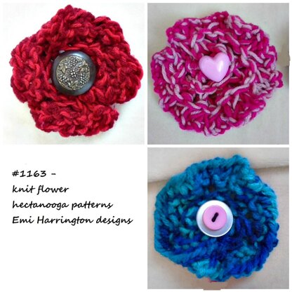 1163 - Knit Flower