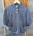 Lady and man’s sweater with pocket and buttoned neck- Dale