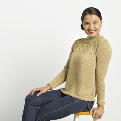 882 Marsanne - Sweater Knitting Pattern for Women in Valley Yarns Worthington