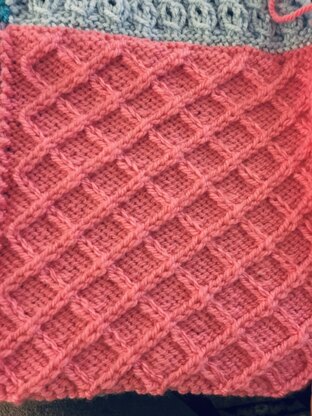 Cable Patchwork Blanket