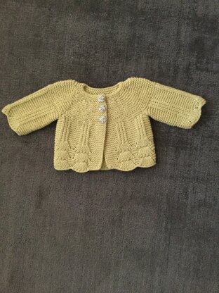 Cardigan for my friends 1st granddaughter
