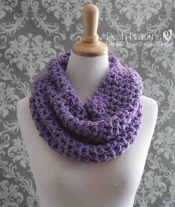 Easy Lacy Cowl Crochet Pattern 346