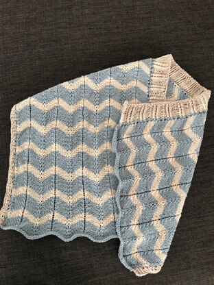 Blanket/poncho for a baby boy