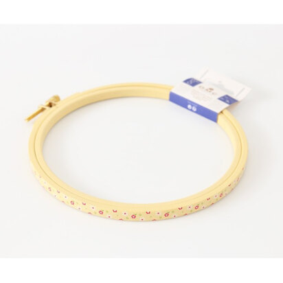 DMC - 6 inch Round Painted Embroidery Hoop - Yellow (MP001-155)