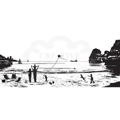 Creative Expressions Designer Boutique Collection Summer Holiday's DL Pre Cut Rubber Stamp