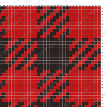 C2C CROCHET PATTERN Red Plaid Blanket Scottish Tartan Afghan Checkered Lapghan