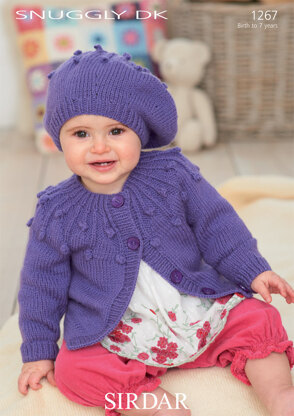 Cardigan and Beret in Sirdar Snuggly DK - 1267 - Downloadable PDF