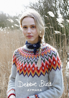 "Juno Jumper" - Jumper Knitting Pattern For Women in Debbie Bliss Aymara - DB213